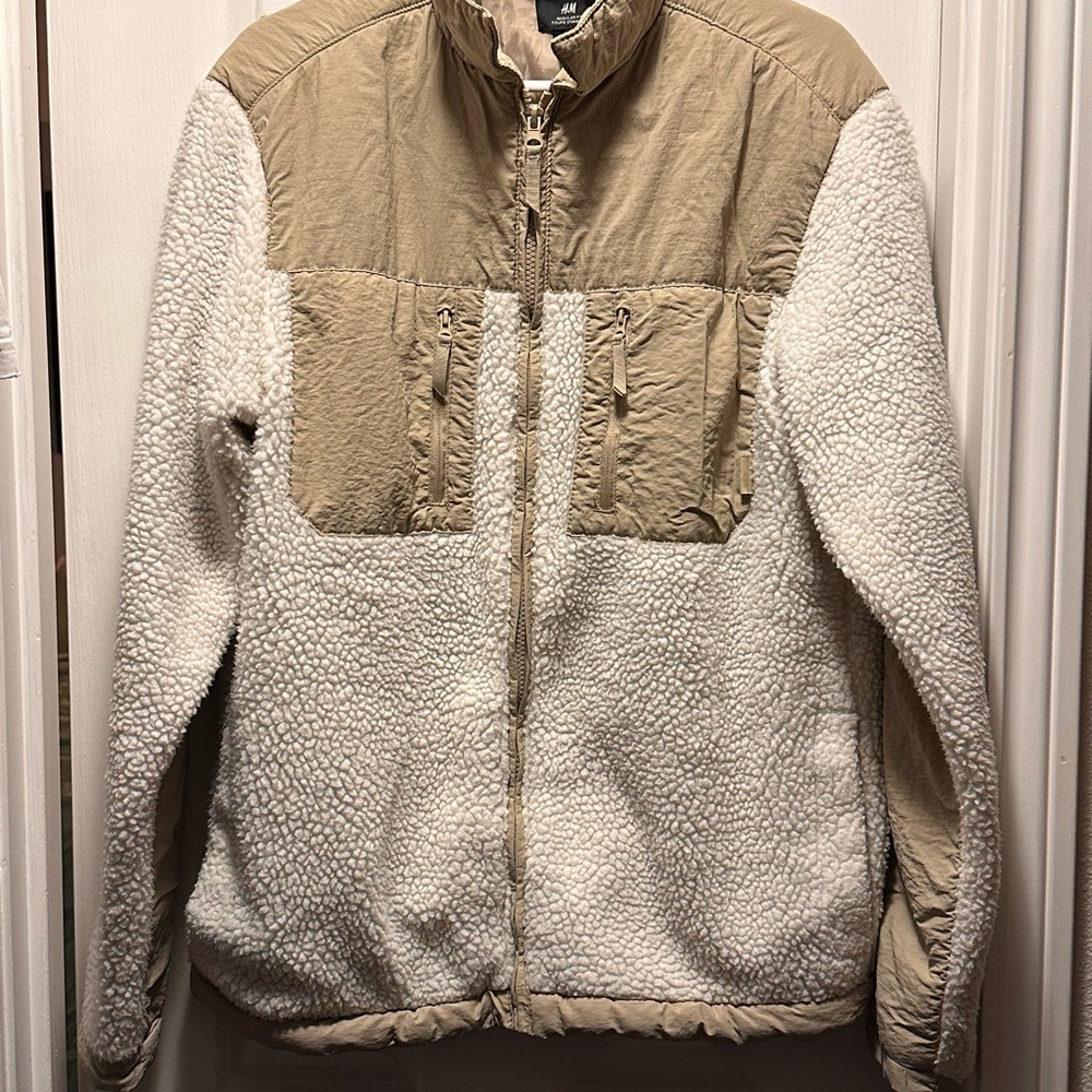 H&M Beige Sherpa Jacket